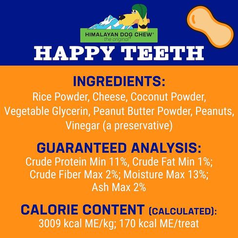 Happy Teeth Cheese & Charcoal Dental Dog Chews | Cheese Flavor with Activated Charcoal | Dental Chew | Protein Rich | Gluten Free - Lactose Free - Wheat Free - Soy Free| 2 Chews per Resealable Pouch in Saudi Arabia