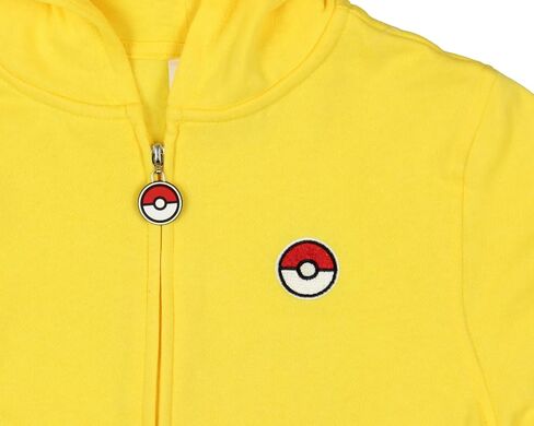 Seven Times Six Pokemon Boys' Pikachu Character Costume Printed Zip-Up Jacket Hoodie in Saudi Arabia