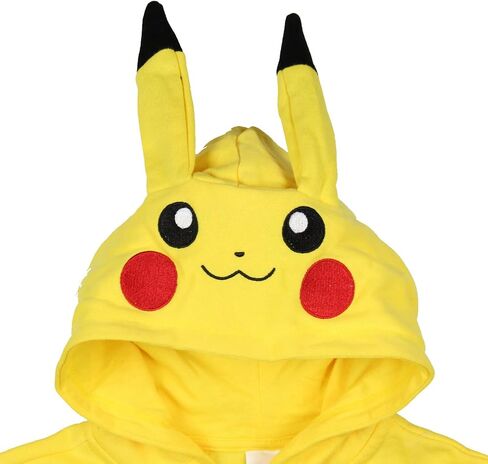 Seven Times Six Pokemon Boys' Pikachu Character Costume Printed Zip-Up Jacket Hoodie in Saudi Arabia