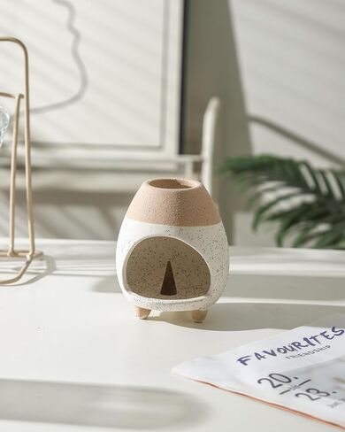 Palo Santo Holder Burner, Handcrafted Ceramic Incense Holder Burner and Ash Catcher for Palo Santo Sticks or sage Bundles, Smudge Bowl, Meditation Home Decor(Beige) in Saudi Arabia