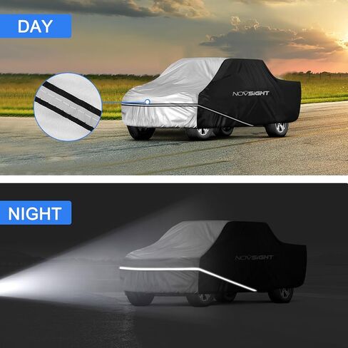 NOVSIGHT 6 Layers Truck Cover Waterproof All Weater, Heavy Duty Outdoor Pickup Truck Cover Fit to 210" L, Fit Regular Cab Short Box，Nissan Frontier, Ford F100 Ranger, Ram 150 250 Chevy C10 S10 in Saudi Arabia