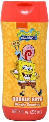 Spongebob Squarepants Bathroom Set for Kids - 5 Pc Bundle with Spongebob Body Wash, Shampoo, Bubble Bath, Plus Stickers, More | Spongebob Bath Supplies in Saudi Arabia