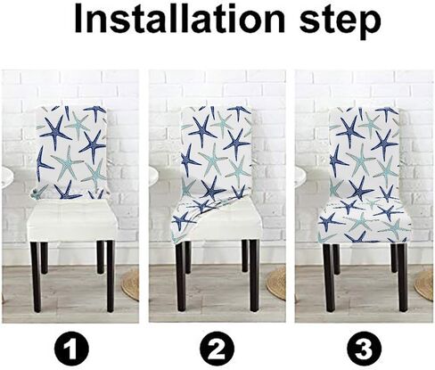 Mrcrypos Dining Chairs Covers Abstract Black Dye Fabric Slipcover Chair Cover Set of 4 Elastic Chairs Covers for Kitchen Living Room Restaurant in Saudi Arabia