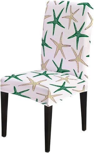Mrcrypos Dining Chairs Covers Abstract Black Dye Fabric Slipcover Chair Cover Set of 4 Elastic Chairs Covers for Kitchen Living Room Restaurant in Saudi Arabia