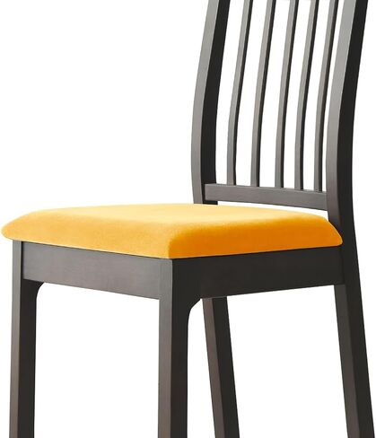 Chair Seat Covers - Soft Velvet Slipcovers for Dining Room Chairs - Transform Your Space with Easy-to-Install, Elasticized Slipcovers (4, kelly) in Saudi Arabia