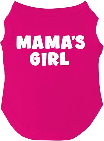 Mama's Girl Mother's Day, Valentine's Day Dog Tee Shirt Sizes for Puppies, Toys, and Large Breeds (Black, X-Small 949) in Saudi Arabia