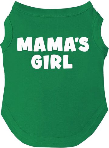 Mama's Girl Mother's Day, Valentine's Day Dog Tee Shirt Sizes for Puppies, Toys, and Large Breeds (Black, X-Small 949) in Saudi Arabia