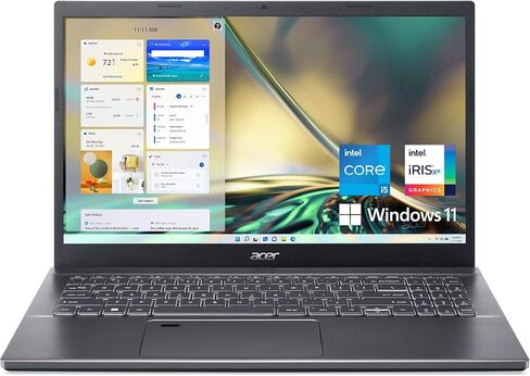 لاب توب ايسر اسباير 5 A515-57-55BX سليم | شاشة IPS عالية الدقة مقاس 15.6 بوصة | Intel Core i5-12450H | 8 جيجابايت DDR4 | 512 جيجابايت PCIe Gen4 SSD | 802.11ax Wi-Fi 6 | Thunderbolt 4 | قارئ بصمات الأصابع | Windows 11 Home in Saudi Arabia