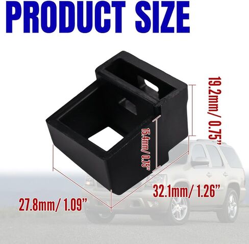 قطعتان من ملحقات مجموعة أدوات إصلاح ذراع باب السيارة باللون الأسود لسيارة شيفروليه سيلفرادو تاهو لسيارة جي إم سي سييرا يوكون 2003-2007، مناسبة تمامًا، وقابلة للإزالة/إعادة الاستخدام in Kuwait