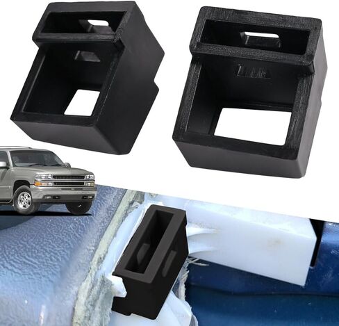 قطعتان من ملحقات مجموعة أدوات إصلاح ذراع باب السيارة باللون الأسود لسيارة شيفروليه سيلفرادو تاهو لسيارة جي إم سي سييرا يوكون 2003-2007، مناسبة تمامًا، وقابلة للإزالة/إعادة الاستخدام in Kuwait