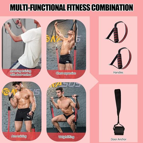 مجموعة أدوات تمارين البيلاتس المحمولة مع أشرطة المقاومة، مجموعة أدوات تدريب القوة المحمولة على شكل عصا البيلاتس، معدات تدريب الصالة الرياضية المنزلية in Kuwait