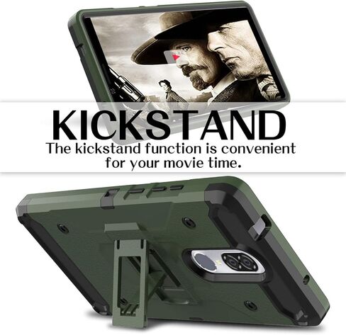 Compatible with Coolpad Legacy Case, Kickstand Series Full Body Heavy Duty Armor Protective Phone Cover Case for Coolpad Legacy 2019 (Black) in Kuwait