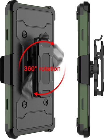 Compatible with Coolpad Legacy Case, Kickstand Series Full Body Heavy Duty Armor Protective Phone Cover Case for Coolpad Legacy 2019 (Black) in Kuwait