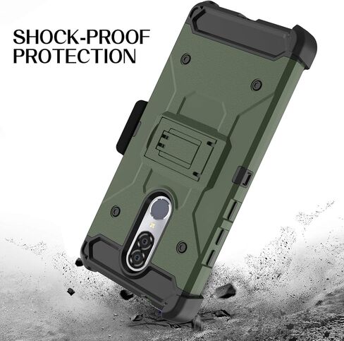 Compatible with Coolpad Legacy Case, Kickstand Series Full Body Heavy Duty Armor Protective Phone Cover Case for Coolpad Legacy 2019 (Black) in Kuwait