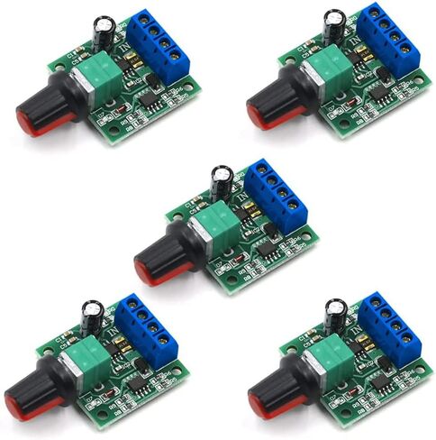 YXQ 5Pcs PWM DC Motor Speed Controller 1.8v 3v 5v 6v 12v 2A 30W Low Voltage Adjustable Driver Switch 1803BK in Saudi Arabia