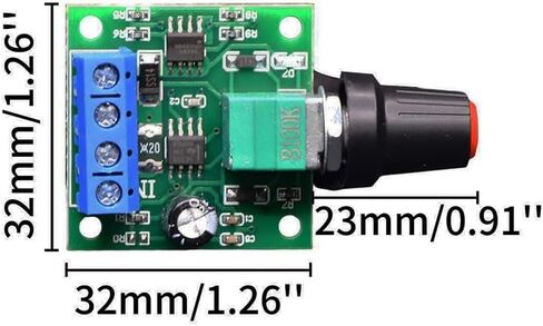 YXQ 5Pcs PWM DC Motor Speed Controller 1.8v 3v 5v 6v 12v 2A 30W Low Voltage Adjustable Driver Switch 1803BK in Saudi Arabia
