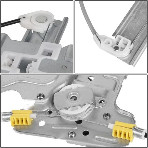 DNA MOTORING OEM-WR-0118 Rear Left Driver Side Power Window Regulator w/o Motor Compatible with 11-17 Chevy Caprice / 14-17 SS in Saudi Arabia