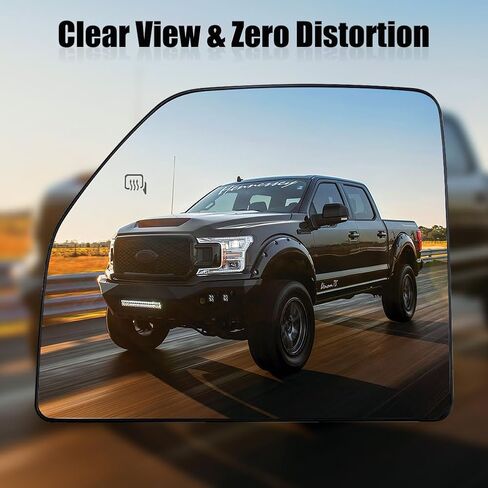 Right Passenger Side Heated Mirror Glass Lower Replacement for 2015 2016 2017 2018 2019 2020 Ford F150 F250 F350 F450 F550, Lower Tow Mirror Glass, Right Towing Mirrors Glass with Power Heated in Saudi Arabia