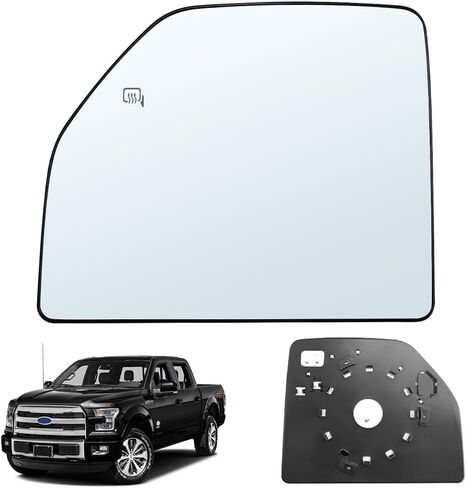 Right Passenger Side Heated Mirror Glass Lower Replacement for 2015 2016 2017 2018 2019 2020 Ford F150 F250 F350 F450 F550, Lower Tow Mirror Glass, Right Towing Mirrors Glass with Power Heated in Saudi Arabia