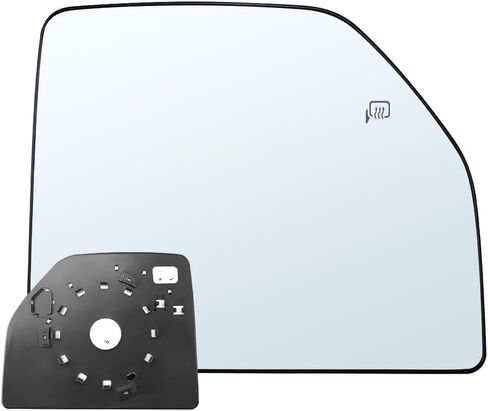 الجانب الأيمن للراكب مرآة ساخنة استبدال الزجاج السفلي لعام 2015 2016 2017 2018 2019 2020 Ford F150 F250 F350 F450 F550، زجاج مرآة السحب السفلي، زجاج مرايا السحب الأيمن مع تسخين الطاقة in Kuwait