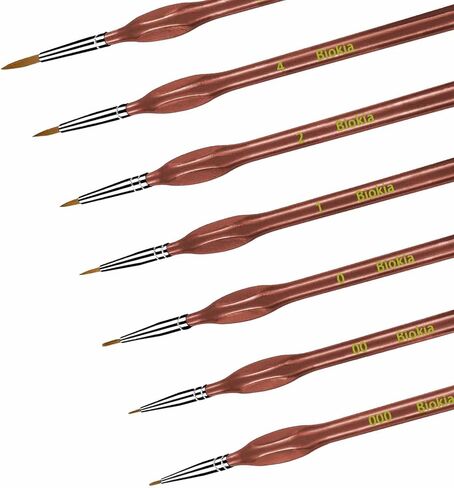 Detail Paint Brush Set, Miniature Paint Brushes,7pcs Small Paint Brushes for Acrylic Painting,Oil,Face,Nail, Scale Model Painting, Line Drawing (Blueness) in Saudi Arabia