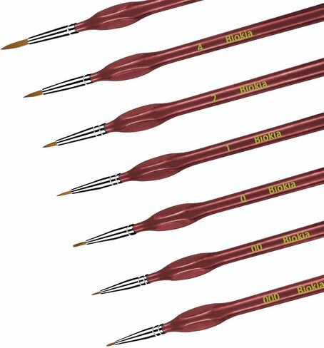 Detail Paint Brush Set, Miniature Paint Brushes,7pcs Small Paint Brushes for Acrylic Painting,Oil,Face,Nail, Scale Model Painting, Line Drawing (Blueness) in Saudi Arabia