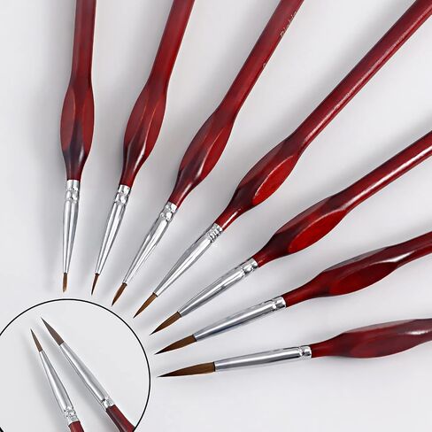 Detail Paint Brush Set, Miniature Paint Brushes,7pcs Small Paint Brushes for Acrylic Painting,Oil,Face,Nail, Scale Model Painting, Line Drawing (Blueness) in Saudi Arabia
