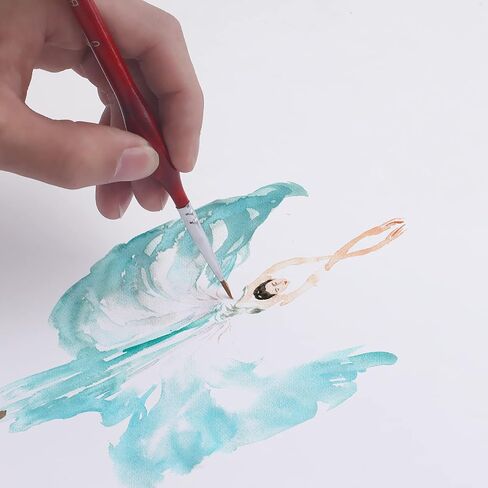 Detail Paint Brush Set, Miniature Paint Brushes,7pcs Small Paint Brushes for Acrylic Painting,Oil,Face,Nail, Scale Model Painting, Line Drawing (Blueness) in Saudi Arabia
