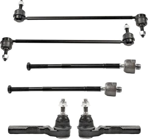 Motorman 6pcs (2) K80852+(2) EV260+(2) ES3455 وصلة نهاية قضيب الربط الأمامي، رابط نهاية قضيب الربط الداخلي والخارجي لـ 2005-2007 TERRAZA FWD، 2005-2008 UPLANDER FWD، 2005-2007 RELAY FWD in Kuwait