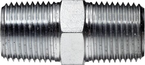 Brennan 5404-08-08 Steel Pipe Fitting, Hex Nipple, 1/2-14 x NPTF Male in Saudi Arabia