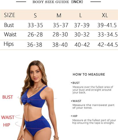 طقم بيكيني نسائي عالي الخصر لباس سباحة بعقدة ربطة عنق مكون من قطعتين لباس سباحة للنساء in Kuwait