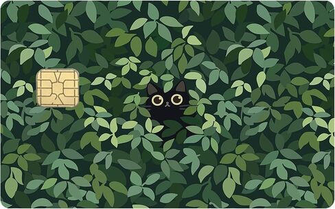 Large Chip Credit Card Stickers Skin No Bubble Slim Waterproof Anti-Wrinkling Removable Vinyl Debit Cover Decals Cute Cat in Saudi Arabia
