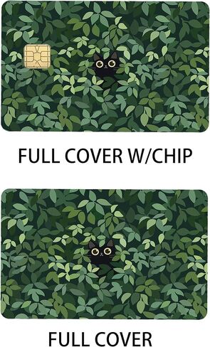 Large Chip Credit Card Stickers Skin No Bubble Slim Waterproof Anti-Wrinkling Removable Vinyl Debit Cover Decals Cute Cat in Saudi Arabia