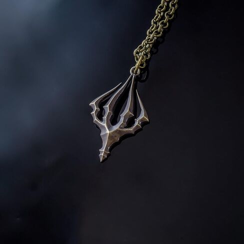 Hollow Knight King's Brand brass pendant - video game cosplay jewelry - necklace in Saudi Arabia