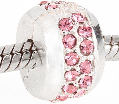 سحر مقطع دائري مع سحر كريستال 925 فضة سدادة سحر فاصل سحر لسوار باندورا in Kuwait