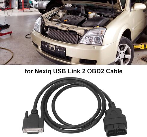 كابل Obd2 16 دبوس - محول تشخيص BesCable لكابل Nexiq USB Link 2 كابل Obd2 493113 التوصيل والتشغيل الثابت لـ Cummins Inline 7 in Kuwait