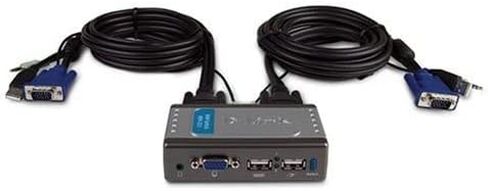 محول D-Link KVM-221 بمنفذين USB KVM مع دعم صوتي in Saudi Arabia