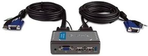محول D-Link KVM-221 بمنفذين USB KVM مع دعم صوتي in Saudi Arabia