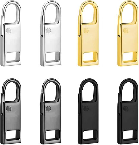 Zipper Pull Replacement, Detachable Zipper Pull Tab Repair for Luggage Clothing Jackets Backpacks Boots Purse (4 Colors) in Saudi Arabia
