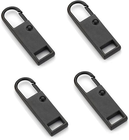 Zipper Pull Replacement, Detachable Zipper Pull Tab Repair for Luggage Clothing Jackets Backpacks Boots Purse (4 Colors) in Saudi Arabia