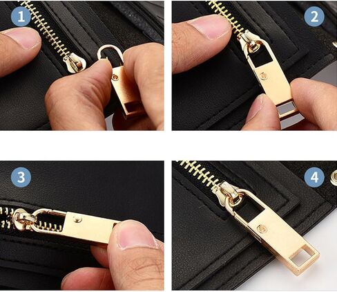 Zipper Pull Replacement, Detachable Zipper Pull Tab Repair for Luggage Clothing Jackets Backpacks Boots Purse (4 Colors) in Saudi Arabia