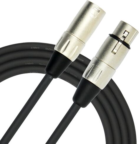 كابل MP-280-30/BK - 30 قدم - كابل ميكروفون من XLR إلى XLR جاكيت PVC أسود in Kuwait