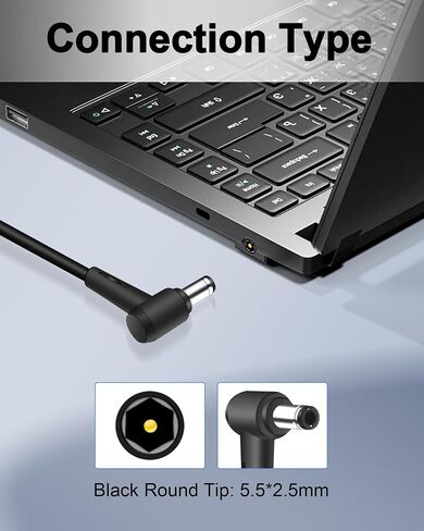 شاحن تيار متردد للكمبيوتر المحمول 120 وات لجهاز Asus ROG GL551J GL552VW GL553V GL752VW GL753VE N550JK N550JX ZX53VW FX53VD G56JK N56JR، محول طاقة الكمبيوتر المحمول 19 فولت 6.32 أمبير (5.5 * 2.5 مم) in Saudi Arabia