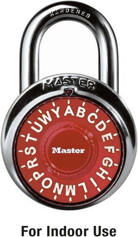 Master Lock Padlock, Standard Dial Lock, 1-7/8 in. Wide, Colors may vary in Saudi Arabia