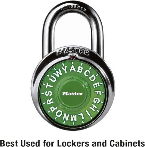 Master Lock Padlock, Standard Dial Lock, 1-7/8 in. Wide, Colors may vary in Saudi Arabia