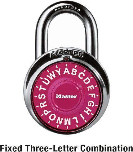 Master Lock Padlock, Standard Dial Lock, 1-7/8 in. Wide, Colors may vary in Saudi Arabia