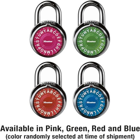 Master Lock Padlock, Standard Dial Lock, 1-7/8 in. Wide, Colors may vary in Saudi Arabia