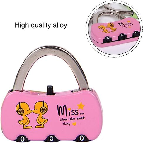 Luggage Lock 3 Digit Security Padlock Zinc Alloy Luggage Code Lock for Suitcase Bag Gym Locker Tool Box (Random Color) in Saudi Arabia