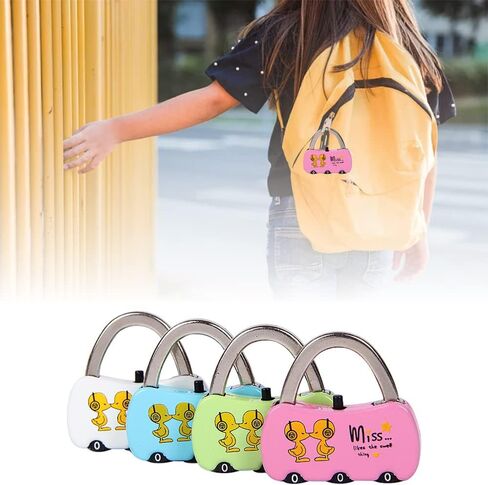 Luggage Lock 3 Digit Security Padlock Zinc Alloy Luggage Code Lock for Suitcase Bag Gym Locker Tool Box (Random Color) in Saudi Arabia