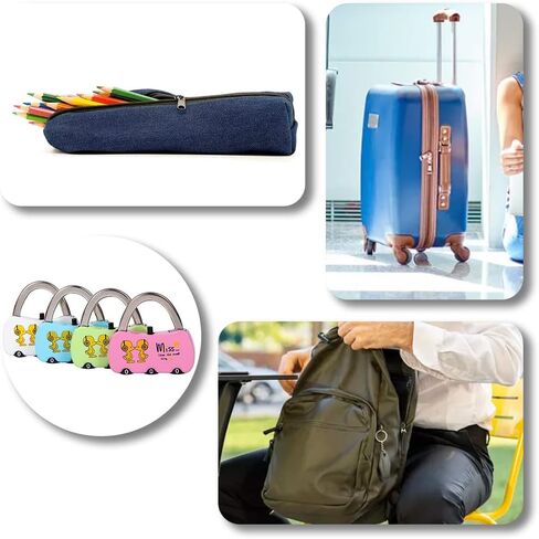 Luggage Lock 3 Digit Security Padlock Zinc Alloy Luggage Code Lock for Suitcase Bag Gym Locker Tool Box (Random Color) in Saudi Arabia